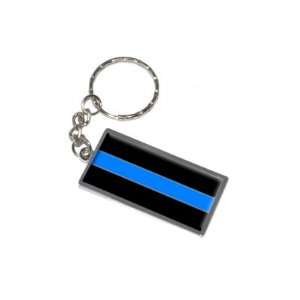  Thin Blue Line   Police   New Keychain Ring: Automotive