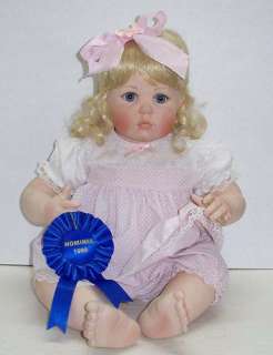 NEW JEANNE SINGER 17 ABBY SEATED PORCELAIN CHUNKY TODDLER DOLL #73 