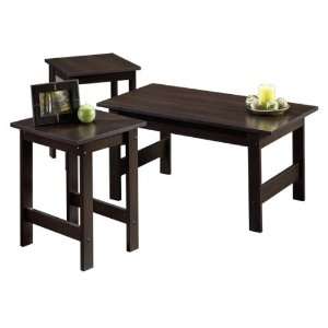    3 Piece Table Set : 1 Coffee Table & 2 End table: Home & Kitchen