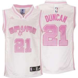 Tim Duncan adidas 7 16 Pastel Replica San Antonio Spurs Girls Jersey