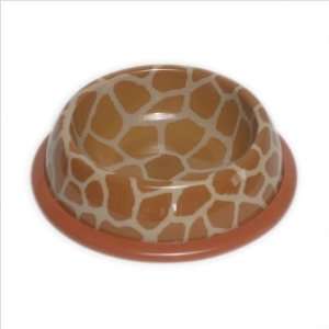  Giraffe Print Dog Bowl Size: Large (10 / 1 quart): Pet 