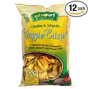 Snyders of Hanover Cheddar & Jalapeno Veggie Crisps, 7 Ounce Packages 