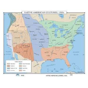  Universal Map 30014 005 Native American Cultures   1500s 