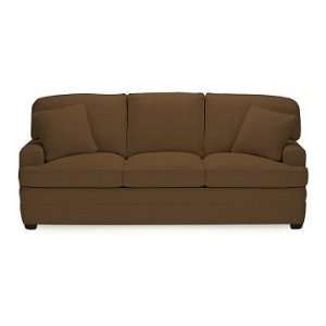   Arm, Tapered Leg, Sofa 80, Faux Suede, Chestnut