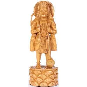  Shri Rama Bhakta Hanuman   Kadamba Wood Sculpture from 