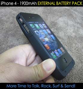 1900mAh Back Up Battery Power Pack for Verizon iPhone 4  