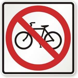  No Bicycles (symbol) Diamond Grade, 24 x 24 Office 