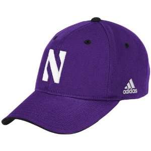  adidas Northwestern Wildcats Purple Large Logo Structured 