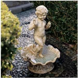   Replica Cast Iron Cherub Baby Angel Sculpture Statue: Home & Kitchen