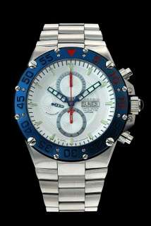 Android Mens AD905 Divemaster Enforcer Valjoux 7750 White Dial Watch 