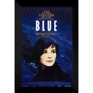  Trois Couleurs Bleu 27x40 FRAMED Movie Poster   A 1993 