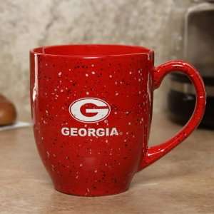 NCAA Georgia Bulldogs 16oz. Red Speckled Bistro Mug:  