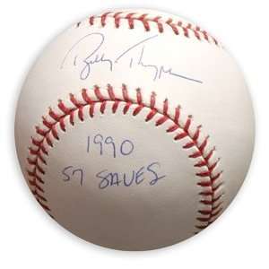  Bobby Thigpen Signed Saves Official Baseball: Sports 