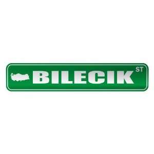   BILECIK ST  STREET SIGN CITY TURKEY