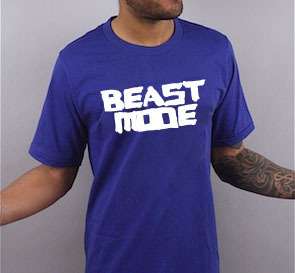 Beast Mode T shirt   Dodgers Theme  