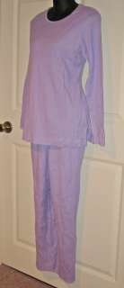 Victorias Secret Long Thermal Pajama Set Lavender L  