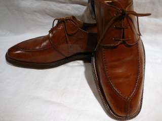 BEAUTIFUL MERCANTI FIORENTINI MENS BROWN LEATHER SHOES SIZE 9½ M 
