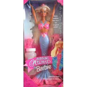  Barbie Bubbling Mermaid Doll w Color Change Body (1996 