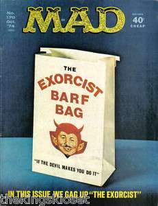 Mad Magazine #170 October 1974 The Exorcist Papillon  