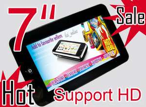   PC Support 32GB TF card 7 HD Google Android WiFi/3G mp3 Touchscreen