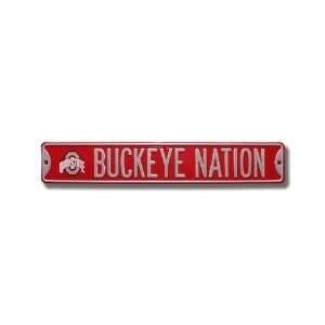  BUCKEYE NATION with logo Street Sign