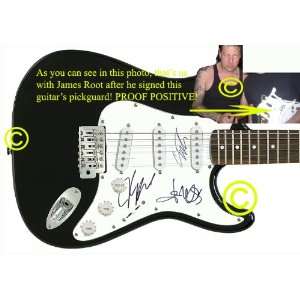  Stone Sour Autographed Signed Guitar & Proof 2: Everything 