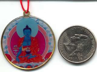 HEALING BELOVED MEDICINE BUDDHA/KALACHAKRA TIBETAN BUDDHIST PENDANT 