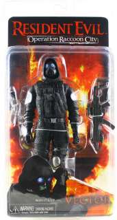 RESIDENT EVIL NECA OPERATION RACCOON CITY VECTOR 7 ACTION FIGURE 