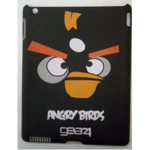 : Angry Birds Pattern Matte Hard Plastic Case for iPad 2 (BLACK BIRD 