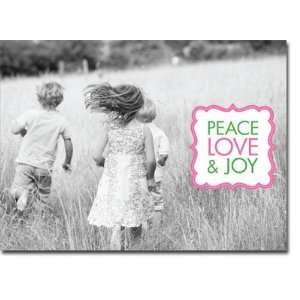   Holiday Photo Cards (Book Plate Solo Pink)