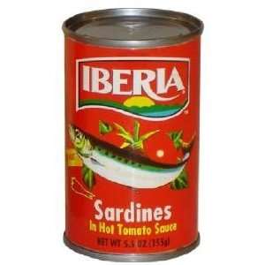 Iberia Sardines In Hot Tomato Sauce 3.8 Grocery & Gourmet Food