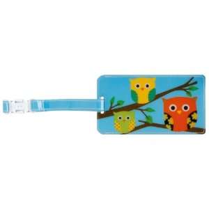 Pepper Pot Camp Cahoot Owls Vinyl Luggage Tag