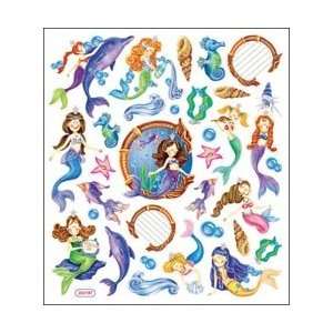   Stickers Mystical Mermaids; 6 Items/Order: Arts, Crafts & Sewing