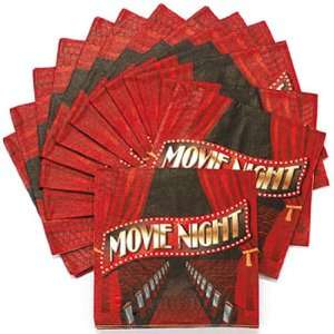  Movie Night Beverage Napkins (16 pc) Health & Personal 