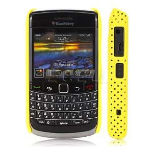     YELLOW PERFORATED MESH TOUGH CASE FOR BLACKBERRY 9700 Electronics