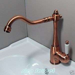 Antique Copper Kitchen Sink Faucet Bath Mixer Tap A63  