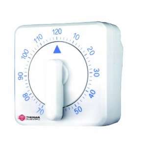 Thomas 1004 ABS Plastic Compact Dial Timer with Loud Ring Alarm, 2 3/4 