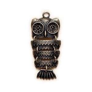  Blue Moon Lost & Found Pendants Owl Oxidized Gold 1pc 