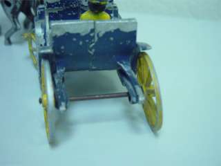Vintage Stanley Cast Aluminum Toy Horse and Carriage  