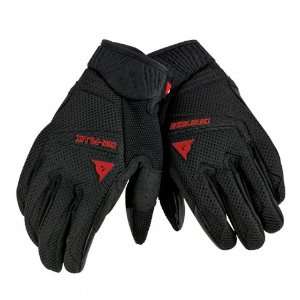  DAINESE AIR KAISER BLACK/RED GLOVES LARGE/LG Automotive