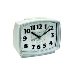  Westclox White Quartz Analog Alarm Clock 22192: Home 