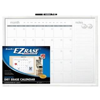 Cra Z Art Dry Erase Calendar Board, Contemporary Basic White Plastic 