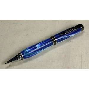  Acryl Blau Marbled Handmade Pen 