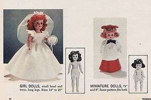 14 21 Vtg 1956 Master Lit Girl Doll Pattern & Article SPECIAL 