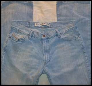 DIESEL INDUSTRY Jeans FANKER Light Wash LOW RISE Bootcut MENS Size 34 