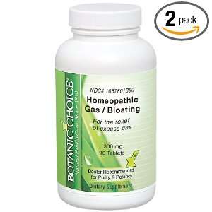  Botanic Choice Homeopathic Gas/Bloating Formula, 90 Count 