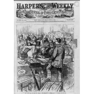 Centennial,Philadelphia Hotels Rush,1876,Harpers Weekly 