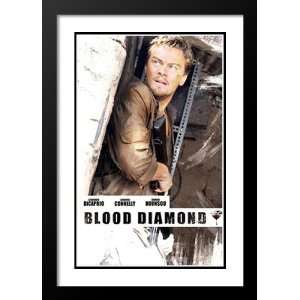 Blood Diamond 20x26 Framed and Double Matted Movie Poster   Style K 