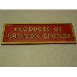  Johnson Atelier or Johnson Bronze Company 3x9 Plaque 