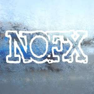  NOFX White Decal Punk Band Car Laptop Window Vinyl White 